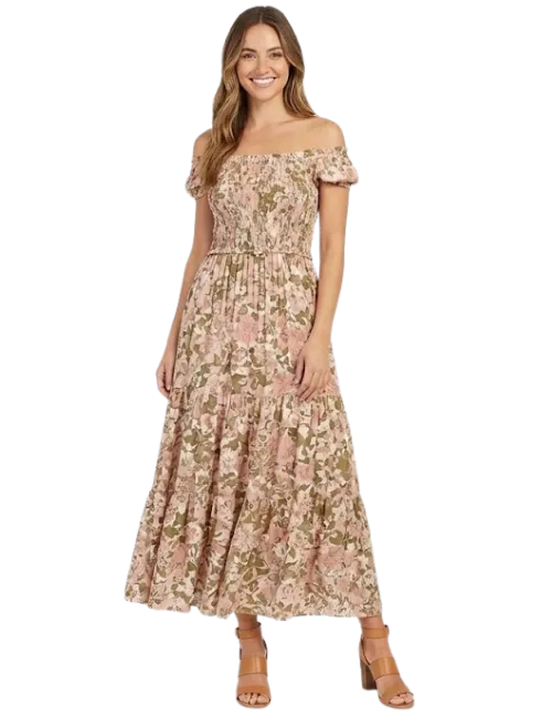 Smocked Waist Maxi Dress